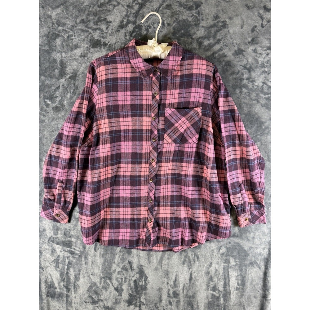 Sonoma Women's Flannel Size XL Pink Purple
